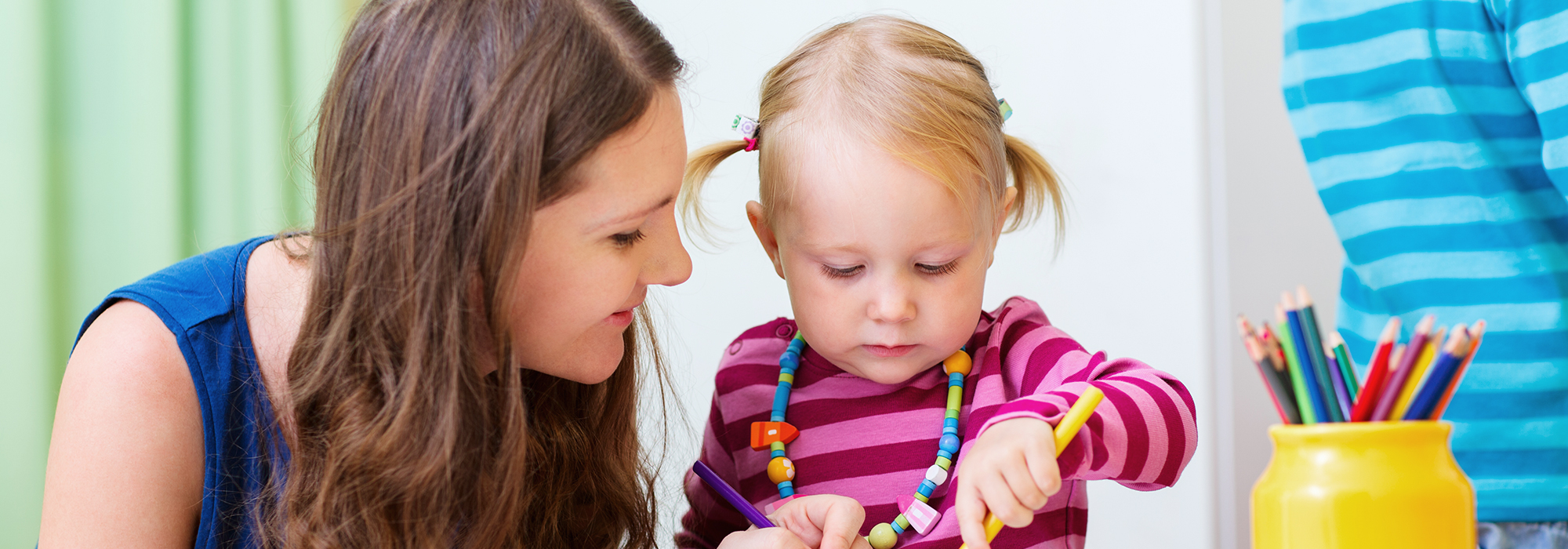 Caregiver with Little Girl